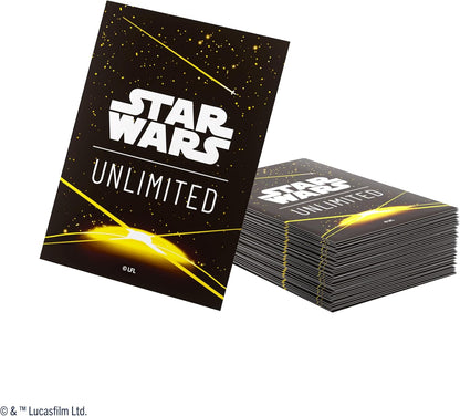 Star Wars Unlimited Yellow Art Sleeves - Officially Licensed Pack of 60 Art Sleeves and 1 Clear Sleeve, Optimised Size for Star Wars Unlimited and Other TCG and LCG Games, Made by Gamegenic