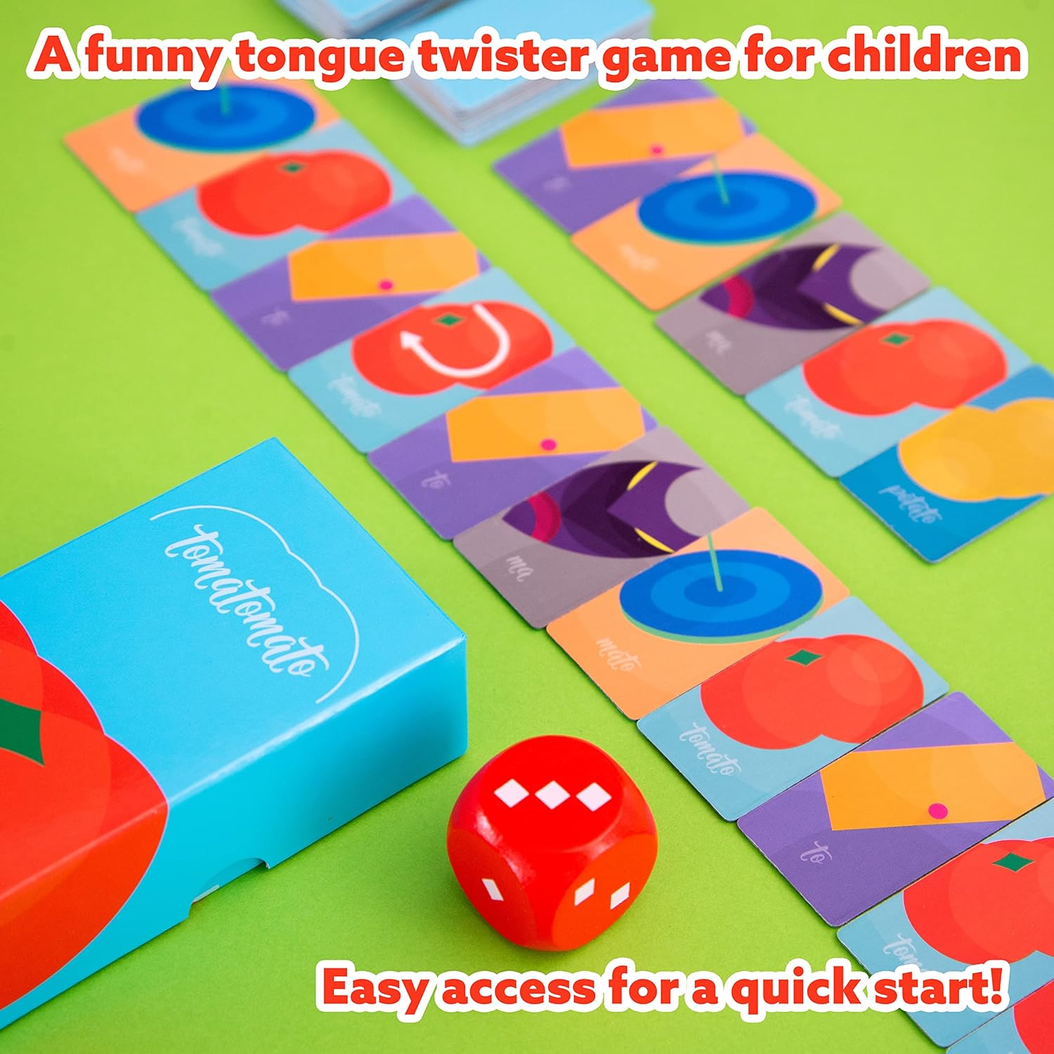 Oink Games "Tomatomato Funny Tongue Twister Family Games • Board Games For Adults & Kids • Ideal For Party Drinking Games • Best For 6 Year Olds +