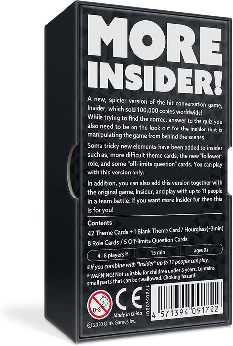 Oink Games "Insider Black Guessing Game for Kids & Adults • The Rigged Quiz • Deductive Board Games for Friends and Family Games • 9 Year Olds +