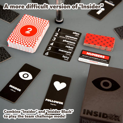 Oink Games "Insider Black Guessing Game for Kids & Adults • The Rigged Quiz • Deductive Board Games for Friends and Family Games • 9 Year Olds +