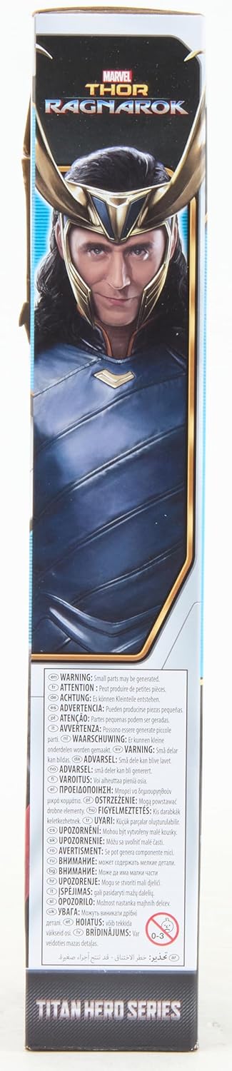 Marvel Avengers Titan Hero Series Collectible Loki Action Figure, Toy For Ages 4 and Up F2246, Black, 12-Inch