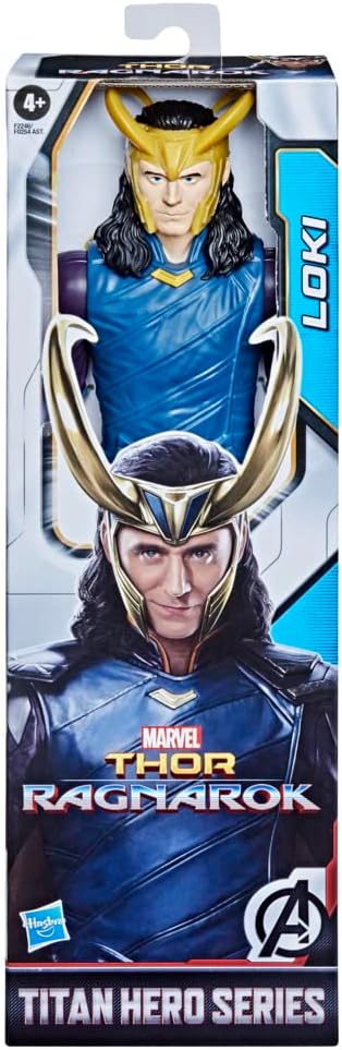 Marvel Avengers Titan Hero Series Collectible Loki Action Figure, Toy For Ages 4 and Up F2246, Black, 12-Inch