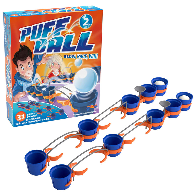 Drumond Park Puff Ball 2 Kinder-Actionspiel – mittlere Größe | Familien-Brettspiele für Kinder | Kinder-Actionspiel geeignet für Jungen und Mädchen im Alter von 6 7 8 9+ Jahren