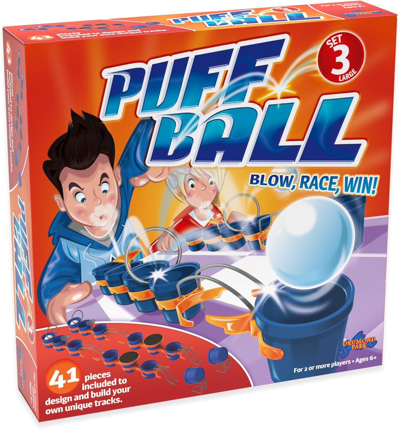 Drumond Park T73007EN Puff Ball Action, Board Game, Multicoloured
