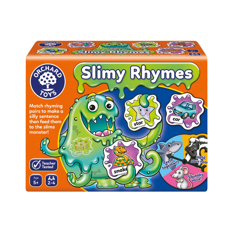 Orchard Toys Slimy Rhymes Game, Educational Rhyming Game, Helps Teach Rhyming Words, Literacy Game, Educational Game, Age 5 Years +
