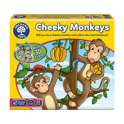 Orchard Toys Cheeky Monkeys Family Game, A Fun Game of Chance, Perfect for Kids Age 4-8, Educational Toy Single