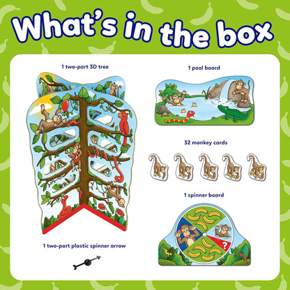 Orchard Toys Cheeky Monkeys Family Game, A Fun Game of Chance, Perfect for Kids Age 4-8, Educational Toy Single