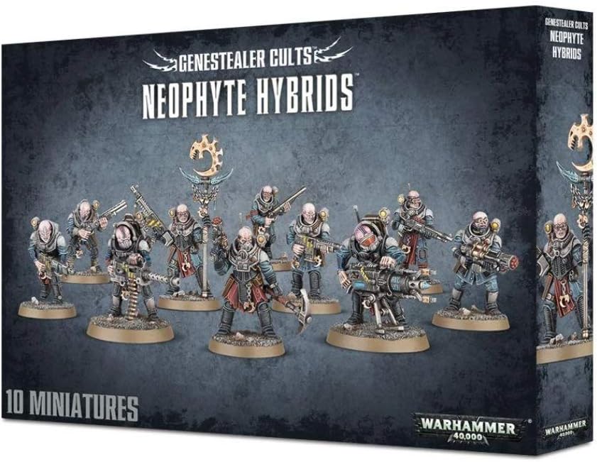 Games Workshop 99120117004" Warhammer 40,000 Gene Stealer Cults Neophyte Hybrids Action Figure, Black