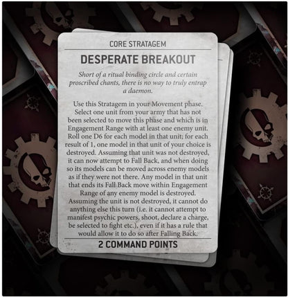 Games Workshop - Warhammer 40,000 - Datacards: Chaos Daemons