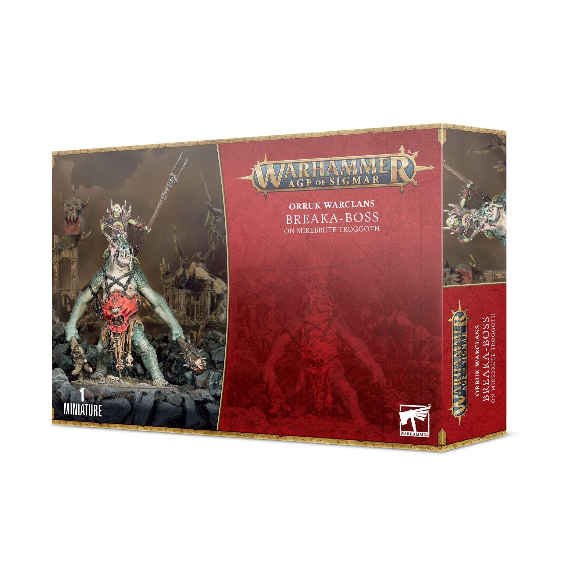 Games Workshop - Age Of Sigmar: Orruk Warclans: Breaka-Boss On Mirebrute Troggoth