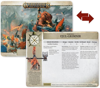 Games Workshop - Age of Sigmar - WARSCROLL CARDS: Fyreslayers (2022 Edition