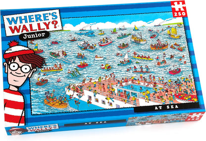 Paul Lamond Where’s Wally The Last Day of The Aztecs Puzzle (1000-Piece) & Where's Wally At sea Puzzle (250-Piece)