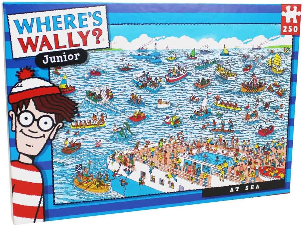 Paul Lamond Where’s Wally The Last Day of The Aztecs Puzzle (1000-Piece) & Where's Wally At sea Puzzle (250-Piece)