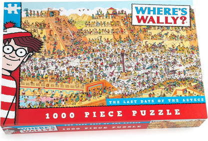 Paul Lamond Where’s Wally The Last Day of The Aztecs Puzzle (1000-Piece) & Where's Wally At sea Puzzle (250-Piece)