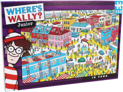 Paul Lamond Where's Wally In Town Puzzle (100-Piece), Red and White
