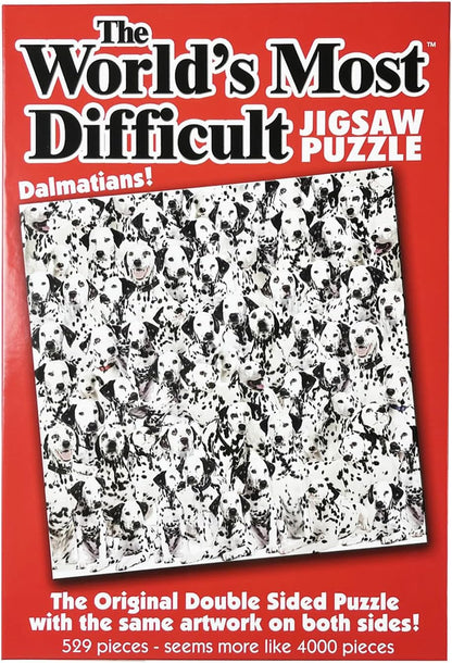 Paul Lamond Games Worlds Most Difficult Jigsaw Puzzle Dalmatians, white and black