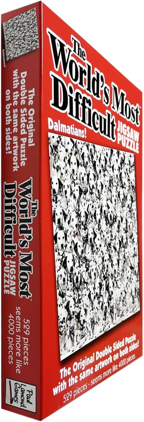 Paul Lamond Games Worlds Most Difficult Jigsaw Puzzle Dalmatians, white and black