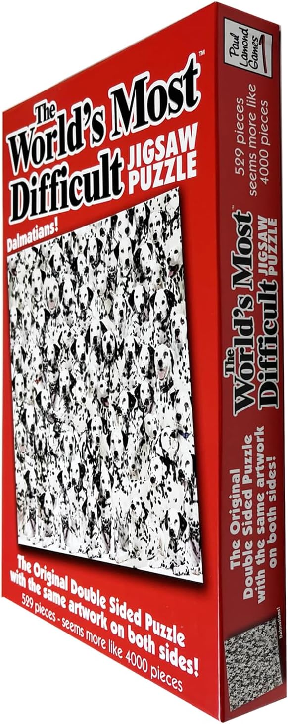Paul Lamond Games Worlds Most Difficult Jigsaw Puzzle Dalmatians, white and black