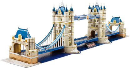 University Games 7655 Games National Geographic Tower Bridge 3D Puzzle, Multicolored