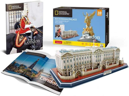 University Games 7675 National Geographic Buckingham Palace 3D Puzzle, Multicolored