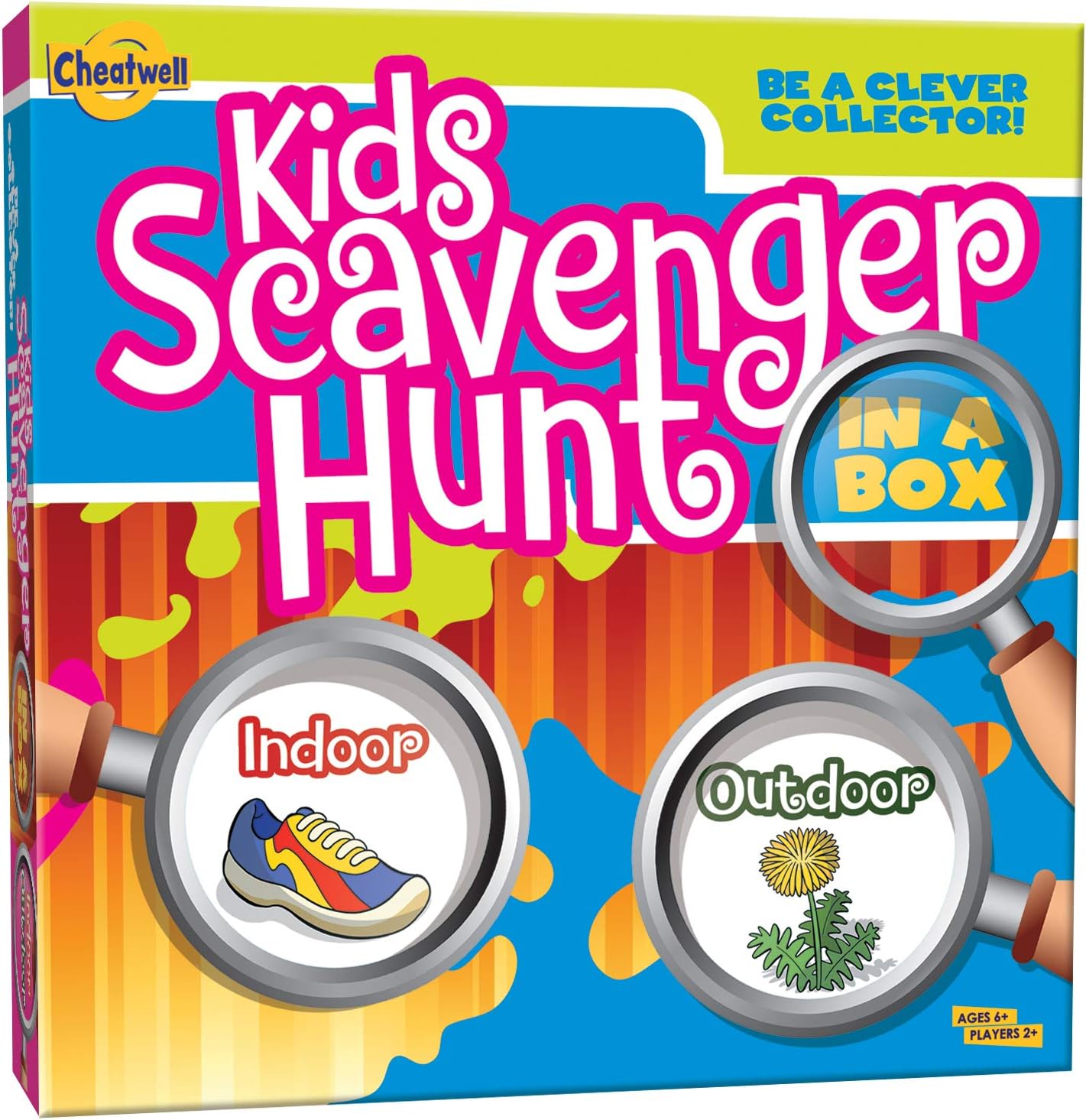 Kids Scavenger Hunt - Children's Game - Ages 6+ - Indoor and Outdoor Scavenger Hunt Game - Develops Gross Motor Skills - for 2 or More Players Individually or Team Play