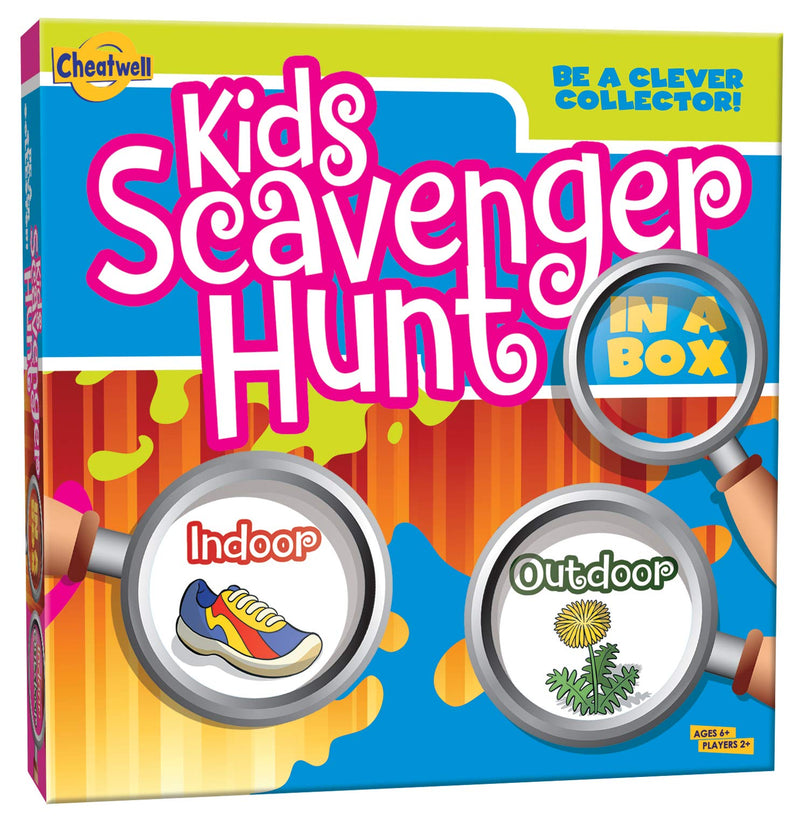 Kids Scavenger Hunt - Children's Game - Ages 6+ - Indoor and Outdoor Scavenger Hunt Game - Develops Gross Motor Skills - for 2 or More Players Individually or Team Play
