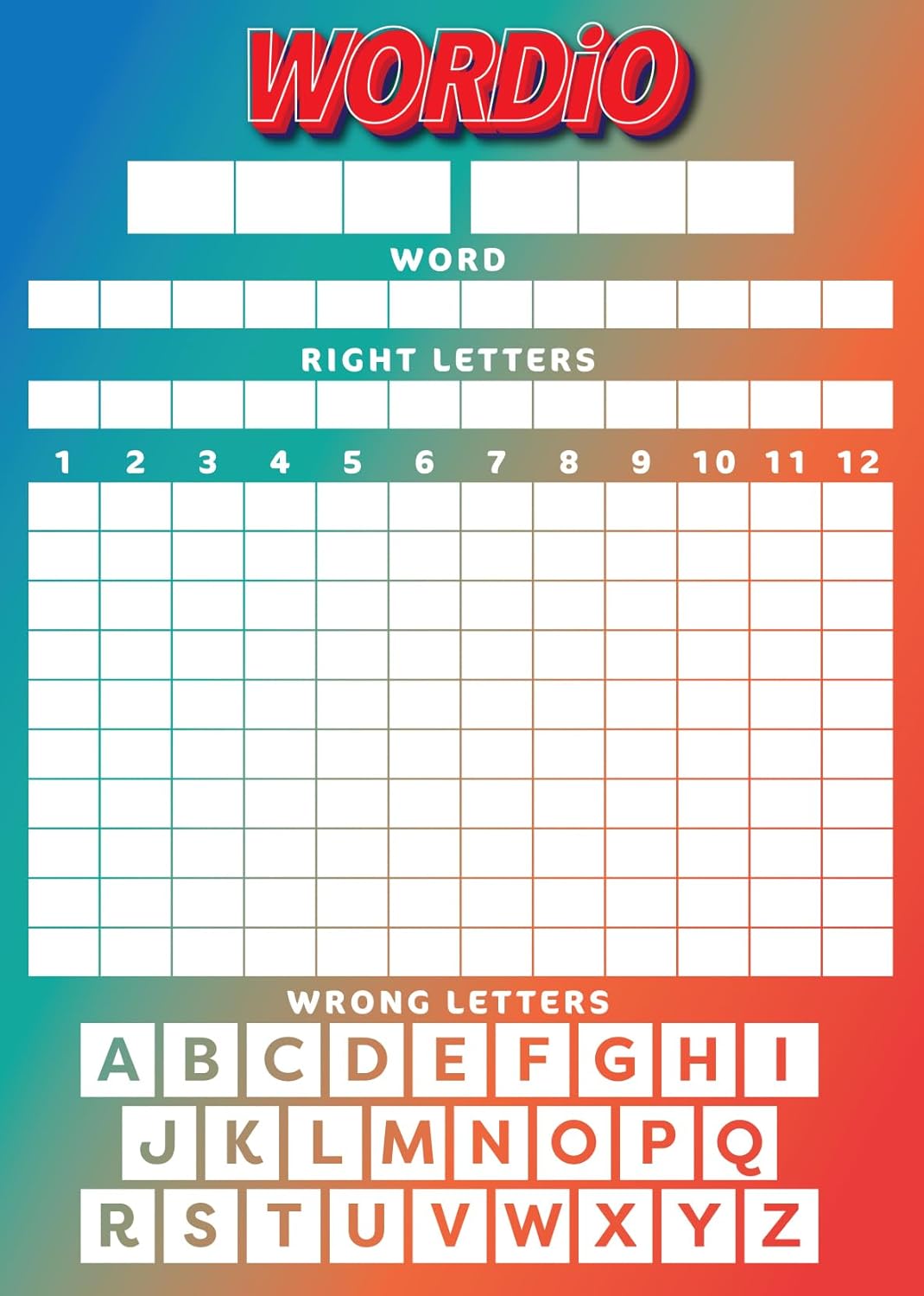 Cheatwell Games Wordio | The Work It Out Word Game