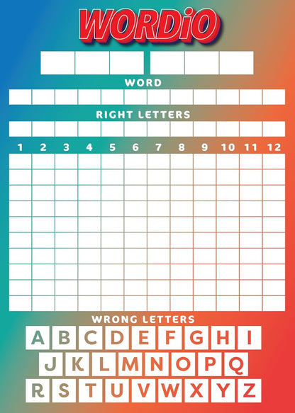 Cheatwell Games Wordio | The Work It Out Word Game