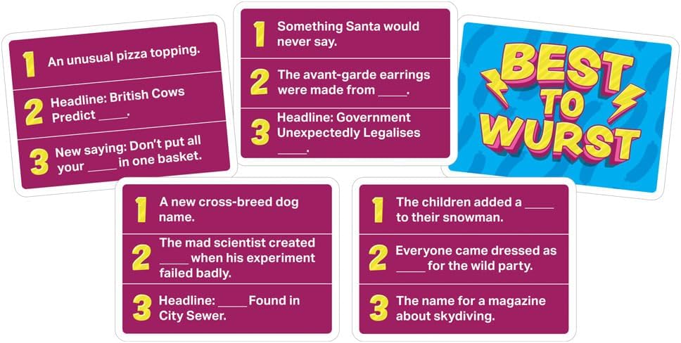 Best to Wurst | The Witty Game Of Whacky Answers