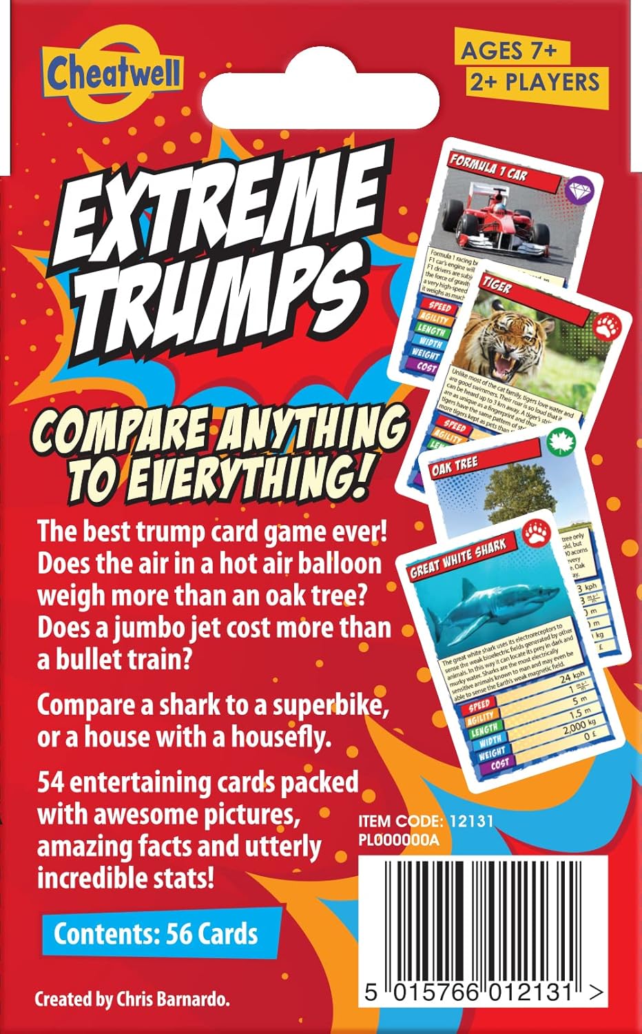 Cheatwell Games Extreme Trumps Card Game