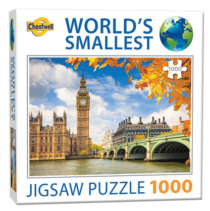 Cheatwell Games 13138 Puzzle World's Smallest 1000 Piece Jigsaw Big Ben London