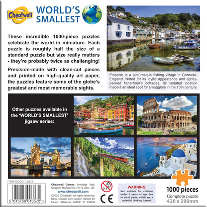 Cheatwell Games Puzzle World's Smallest 1000 Piece Jigsaw Polperro