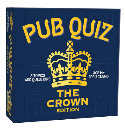 Cheatwell Games The Crown Pub Quiz – 400 Fragen – mit Antwortblock und Bleistiften – ab 14 Jahren