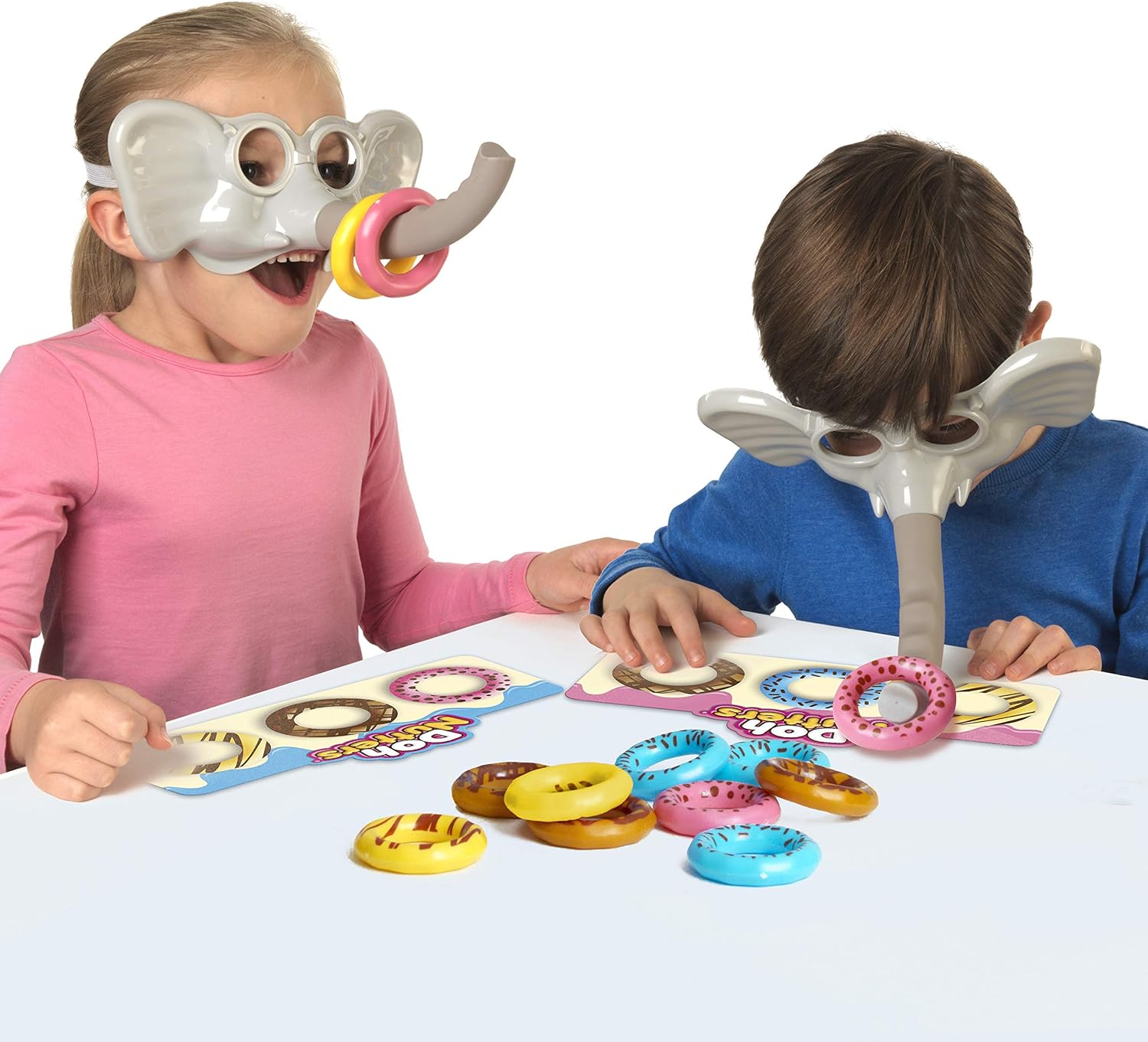 Ideal , Doh Nutters: The elefantastic Game of Picking up Doughnuts!, Kids Games, for 2-4 Players, Ages 4+