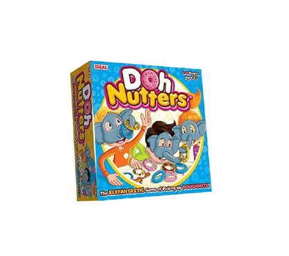 Ideal , Doh Nutters: The elefantastic Game of Picking up Doughnuts!, Kids Games, for 2-4 Players, Ages 4+