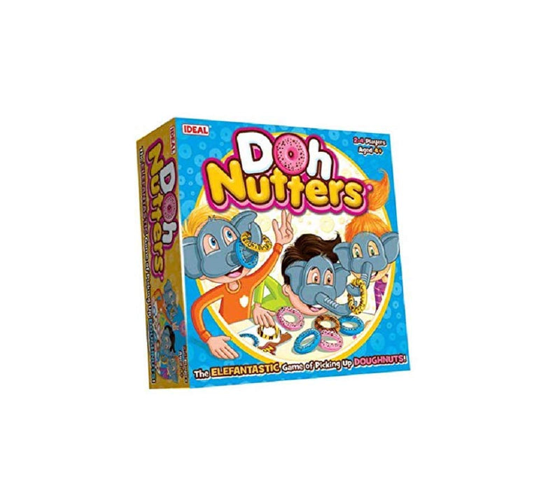 Ideal , Doh Nutters: The elefantastic Game of Picking up Doughnuts!, Kids Games, for 2-4 Players, Ages 4+