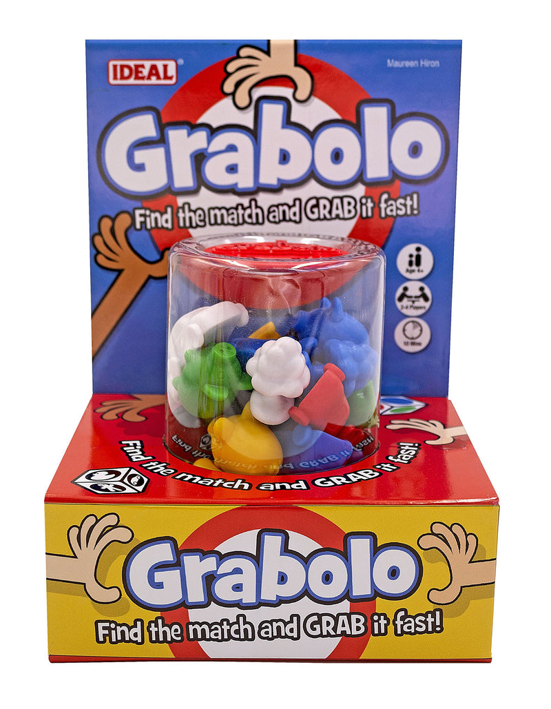 IDEAL, Grabolo: Find The Match and Grab it Fast Reaction Game!, Quick Play Family Game, For 3-6 Players, Ages 4+