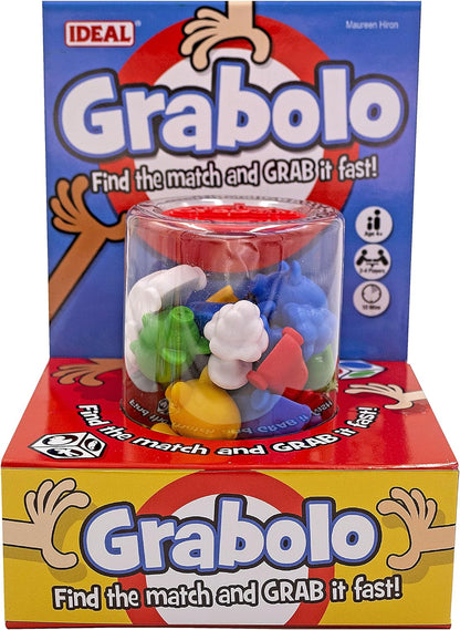 IDEAL, Grabolo: Find The Match and Grab it Fast Reaction Game!, Quick Play Family Game, For 3-6 Players, Ages 4+