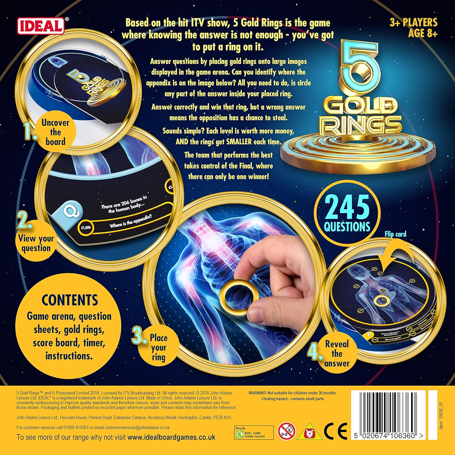 Five Gold Rings Board Game from Ideal