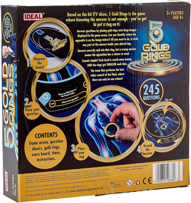Five Gold Rings Board Game from Ideal