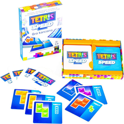 IDEAL | Tetris Speed: Tetris based card game | Card Game | Tetris | For 2-8 Players | Ages 6+