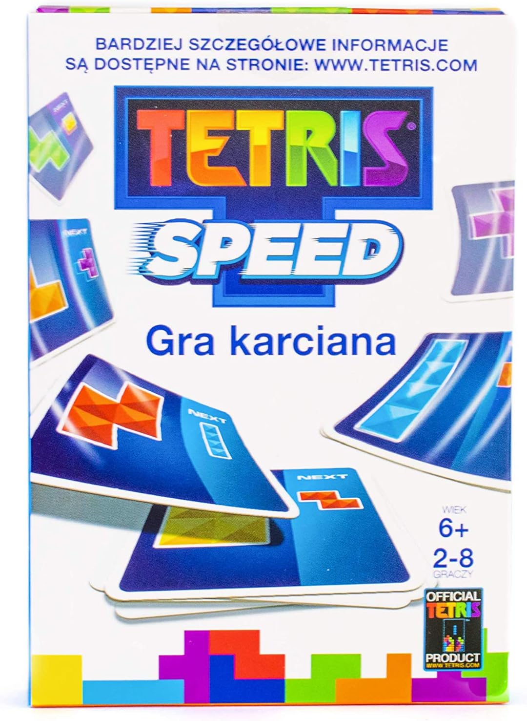 IDEAL | Tetris Speed: Tetris based card game | Card Game | Tetris | For 2-8 Players | Ages 6+