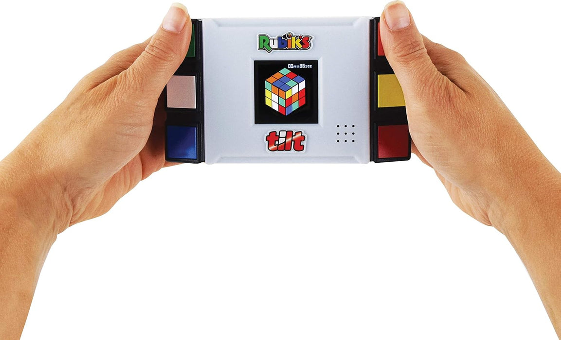 IDEAL | Rubik's Tilt Electronic Game: Twist, Turn, Learn | Brainteaser Puzzles | Ages 8+