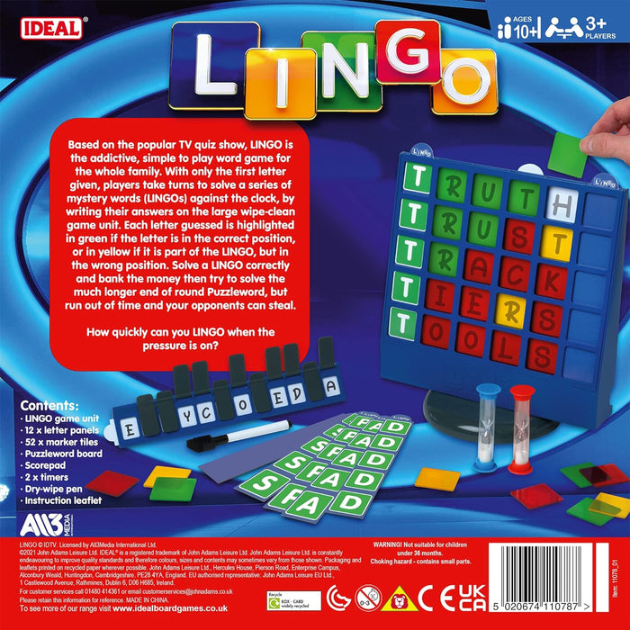 IDEAL | Lingo: The family word game, do you know your Lingo?| Family TV Show Board Game | For 3+ Players | Ages 10+