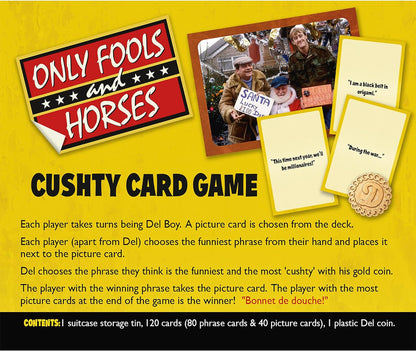 IDEAL | Only Fools and Horses Cushty Card Game: Picture & phrase card game based on the TV show! | Family TV Show Game| For 3-6 Players | Ages 8+