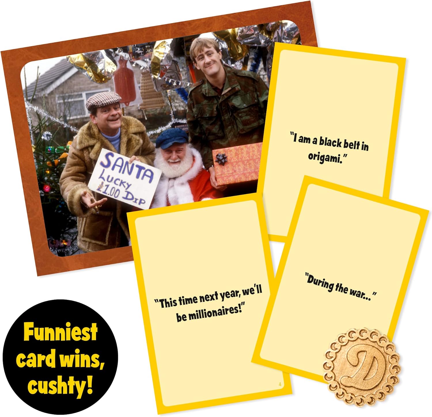 IDEAL | Only Fools and Horses Cushty Card Game: Picture & phrase card game based on the TV show! | Family TV Show Game| For 3-6 Players | Ages 8+