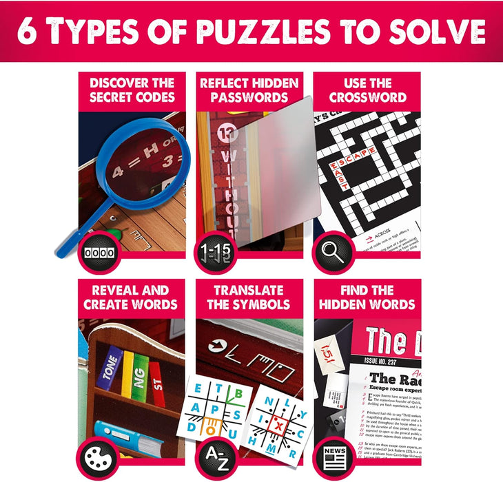 IDEAL | Race to Escape: The 3D replayable Escape Room board game! | Family Games | For 1-6 Players | Ages 8+