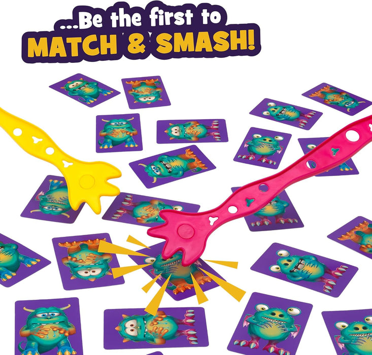 IDEAL | Monster Mash: The monster matching, speedy-smashing game | Kids Games | For 2-4 Players | Ages 4+