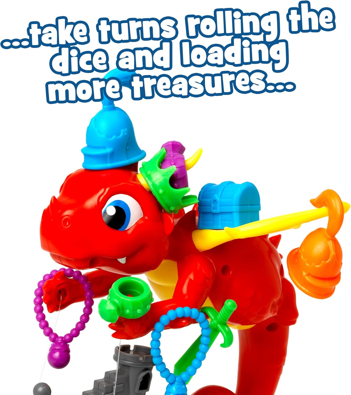 IDEAL | Tippy the Dragon: The treasure balancing, toppling dragon game! | Kids Games | For 2-4 Players | Ages 4+