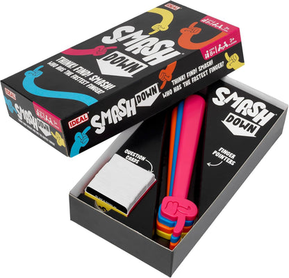 Ideal | Smash Down: Think! Find! SMASH! Who has the fastest finger? | Family Party Games | 3+ Players | Ages 8+